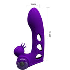 PRETTY LOVE - VIBRIERENDER FINGERAUFSATZ ORLANDO LILA