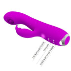 PRETTY LOVE - WIEDERAUFLADBARER VIBRATOR RACHEL MIT SAUGNAPF VIOLETT
