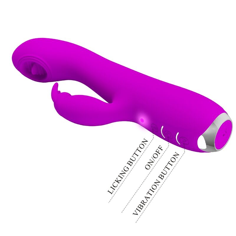 PRETTY LOVE - WIEDERAUFLADBARER VIBRATOR RACHEL MIT SAUGNAPF VIOLETT