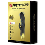 PRETTY LOVE - WIEDERAUFLADBARER LUXUS-VIBRATOR SCHWARZ VERGOLDET