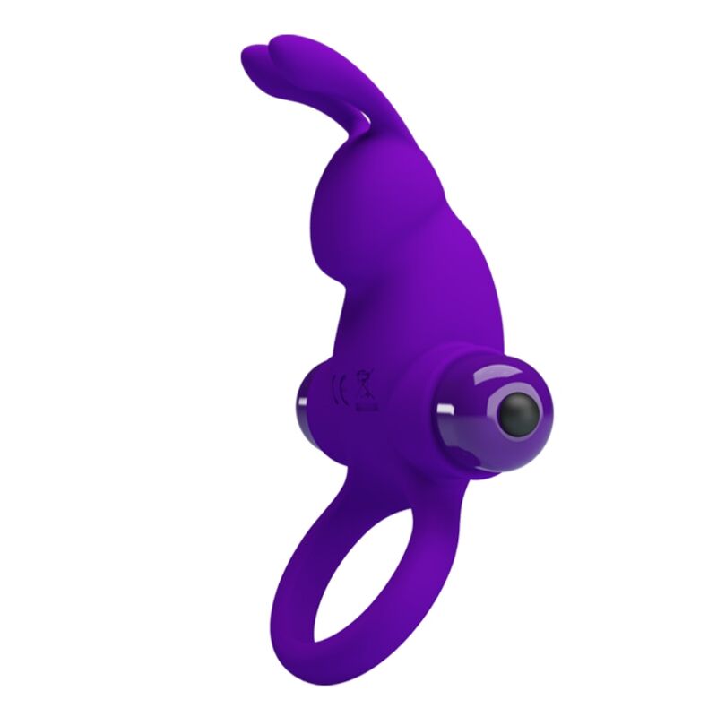 PRETTY LOVE – VIBRATIONSCOCKRING I RABBIT FÜR DEN PENIS VIOLETT