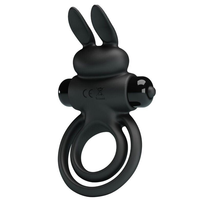 PRETTY LOVE - VIBRATIONS-PENISRING „LAPIN III“ SCHWARZ