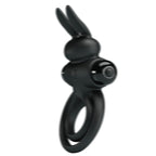 PRETTY LOVE - VIBRATIONS-PENISRING „LAPIN III“ SCHWARZ