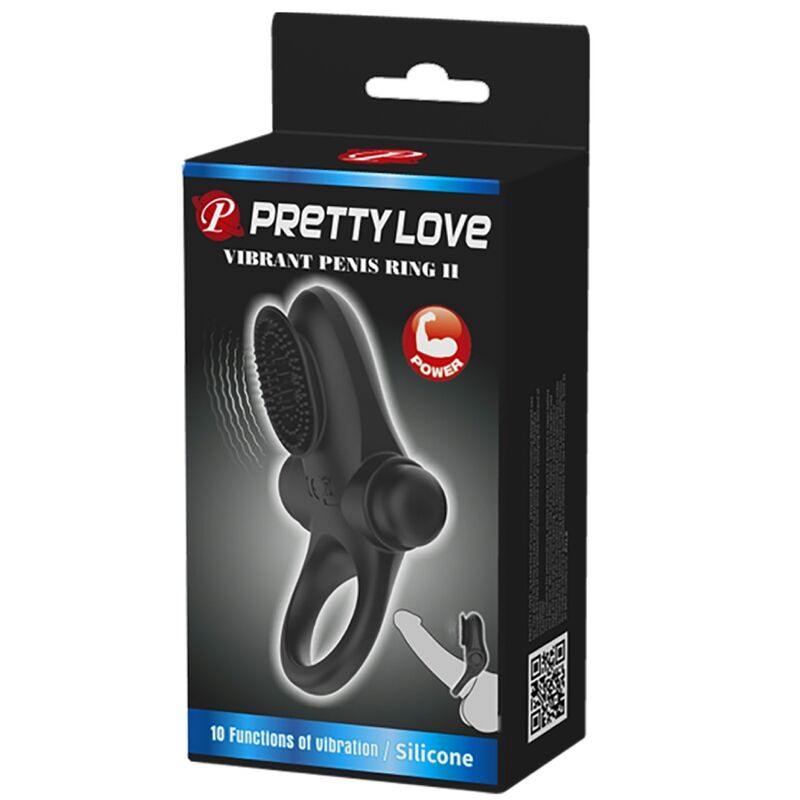 PRETTY LOVE - VIBRATIONS RING II FÜR DEN PENIS SCHWARZ