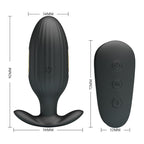 PRETTY LOVE - WIEDERAUFLADBARER ANALVIBRATOR KELLY PLUG SCHWARZ