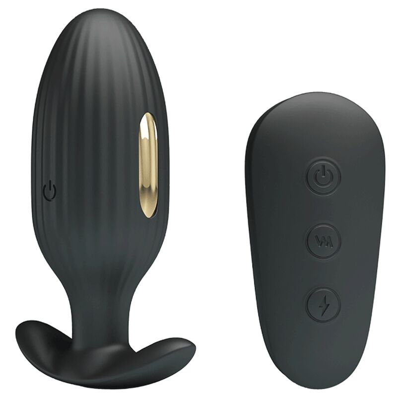 PRETTY LOVE - WIEDERAUFLADBARER ANALVIBRATOR KELLY PLUG SCHWARZ