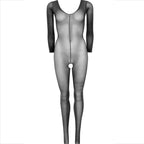 LEG AVENUE - BODYSTOCKING MANCHES LONGUES NOIR
