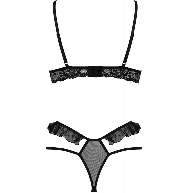 PASSION - ZWEITEILIGES DOLLY-SET SCHWARZ S/M