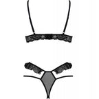 PASSION - ZWEITEILIGES DOLLY-SET SCHWARZ S/M