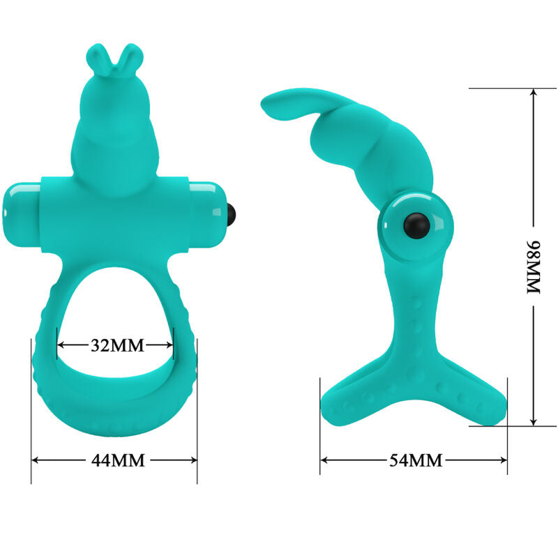 PRETTY LOVE - HASE-VIBRATORRING GRÜN FIGGY