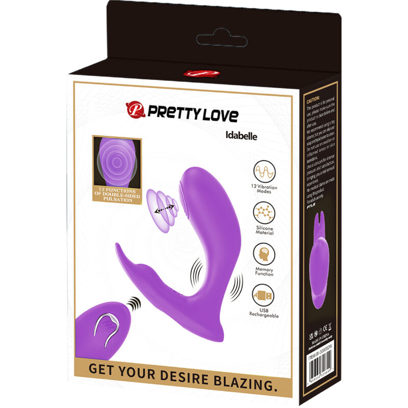 PRETTY LOVE - VIBRATIONS- UND PULSATIONSPRODUKT IDABELLE VIOLET MIT FERNBEDIENUNG