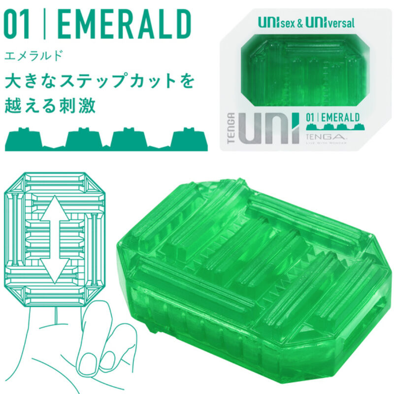 TENGA - DÉ Smasturbator Uni Smaragd