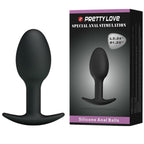 PRETTY LOVE - ANALPLUG AUS SILIKON 6,5 CM SCHWARZ