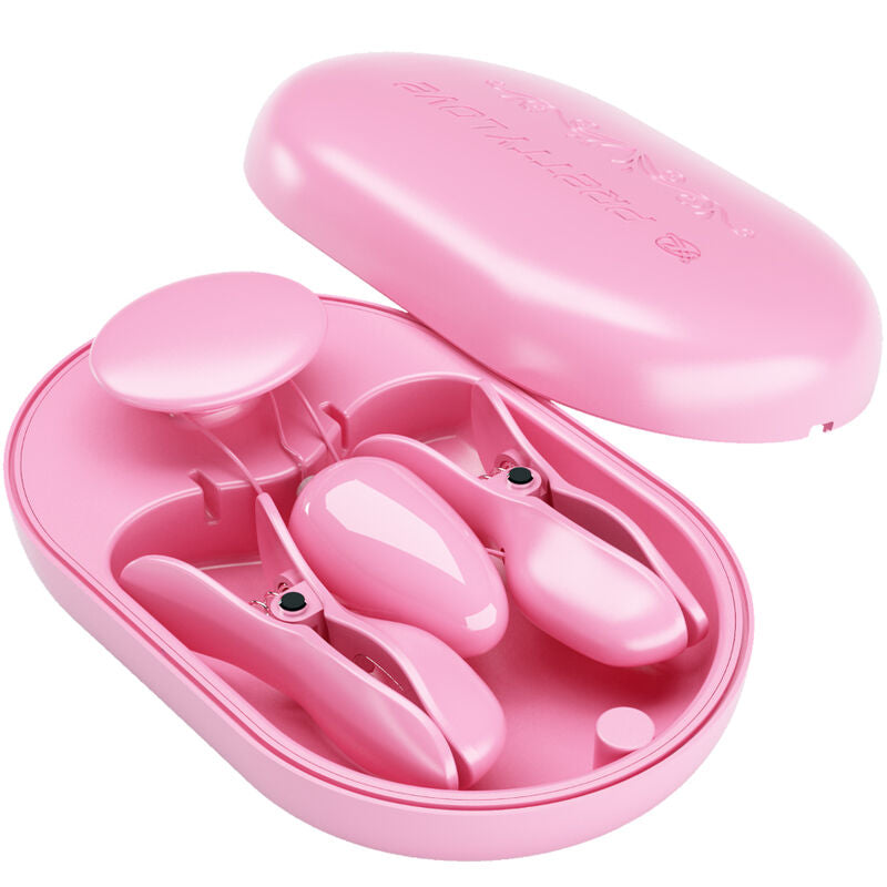 PRETTY LOVE - ÜBERRASCHUNGSPACKUNG ELEKTROSTIMULATIONSKLAMMERN ROSA