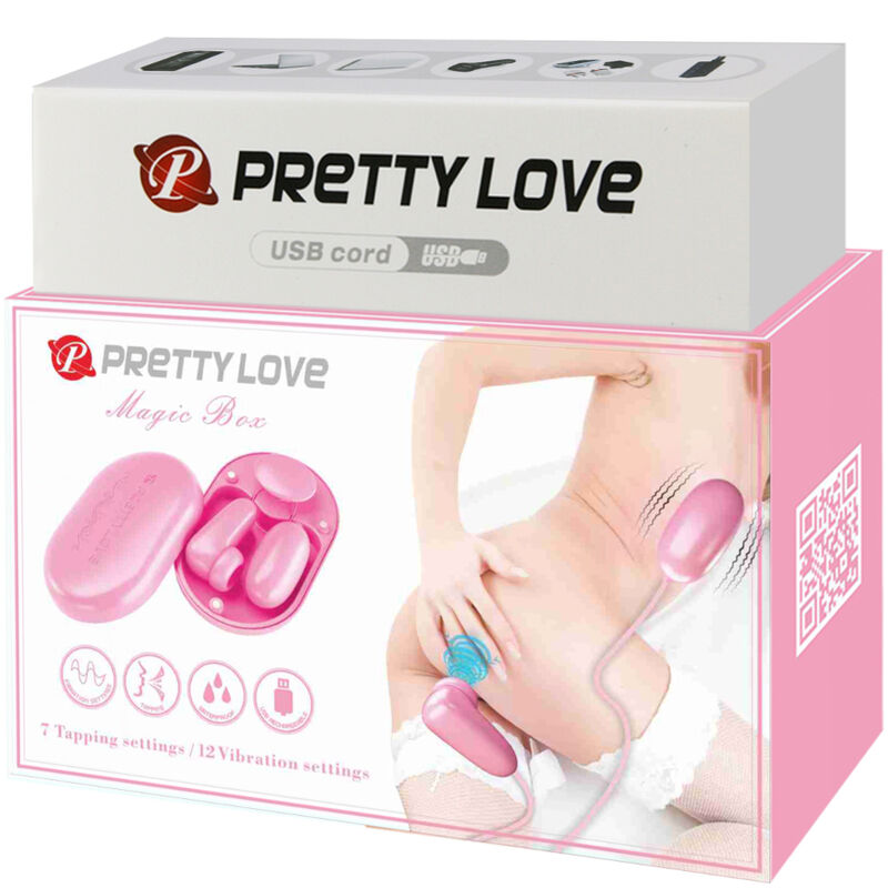 PRETTY LOVE - MAGIC BOX VIBRIERENDE KUGEL & STIMULATOR ROSA