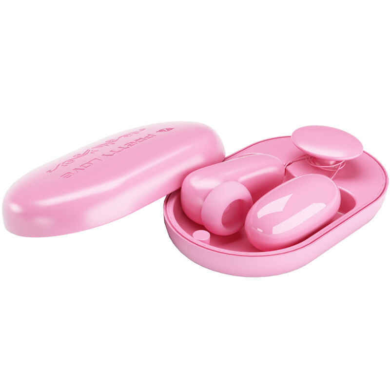 PRETTY LOVE - MAGIC BOX VIBRIERENDE KUGEL & STIMULATOR ROSA