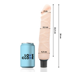 LOVECLONE - SELBSTSCHMIERENDER VIBRATOR JANSEN 26 CM -Ø- 4,2 CM