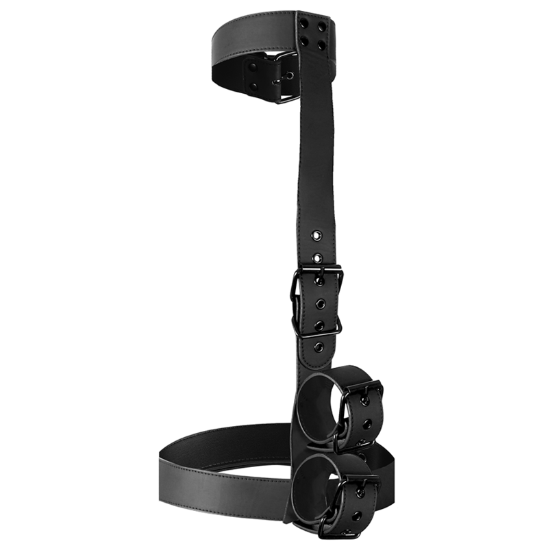 FETISCH SUBMISSIVE BONDAGE - HALSKETTE UND HANDSCHELLEN SET