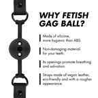 FETISH SUBMISSIVE BONDAGE - ATMUNGSAKTIVER SILIKONKUGELKNEBEL