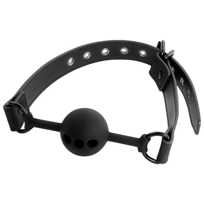 FETISH SUBMISSIVE BONDAGE - ATMUNGSAKTIVER SILIKONKUGELKNEBEL