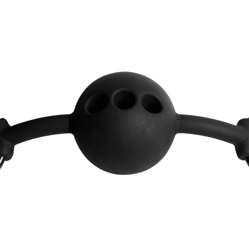 FETISH SUBMISSIVE BONDAGE - ATMUNGSAKTIVER SILIKONKUGELKNEBEL