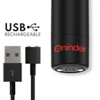 ONINDER - BERLIN KUGELVIBRATOR SCHWARZ 9 MODI 8,5 X 2 CM - KOSTENLOSE APP