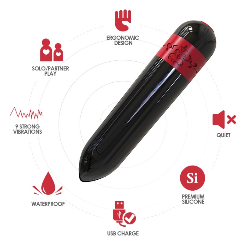 ARMONY - FERNBEDIENUNG ROCKET BULLET VIBRATOR SCHWARZ
