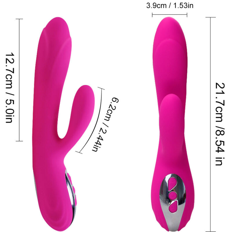 ARMONY - FLEXIBLER VIBRATOR & STIMULATOR MIT WÄRME-EFFEKT FUCHSIA