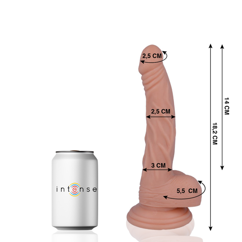 MR INTENSE - 12 REALISTISCHE PENISSE 18,2 CM -O- 2,5 CM