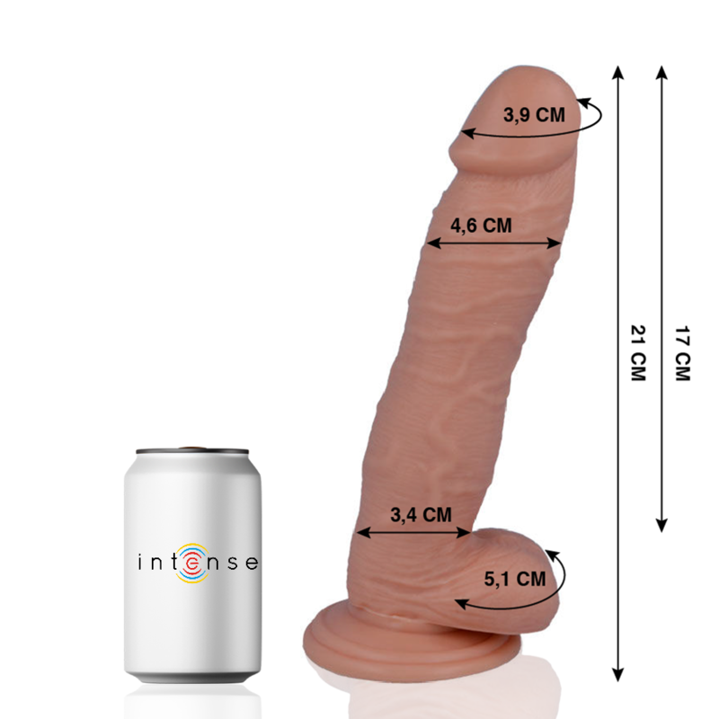 MR INTENSE - 24 REALISTISCHE PENISSE 21 CM -Ø- 4,6 CM