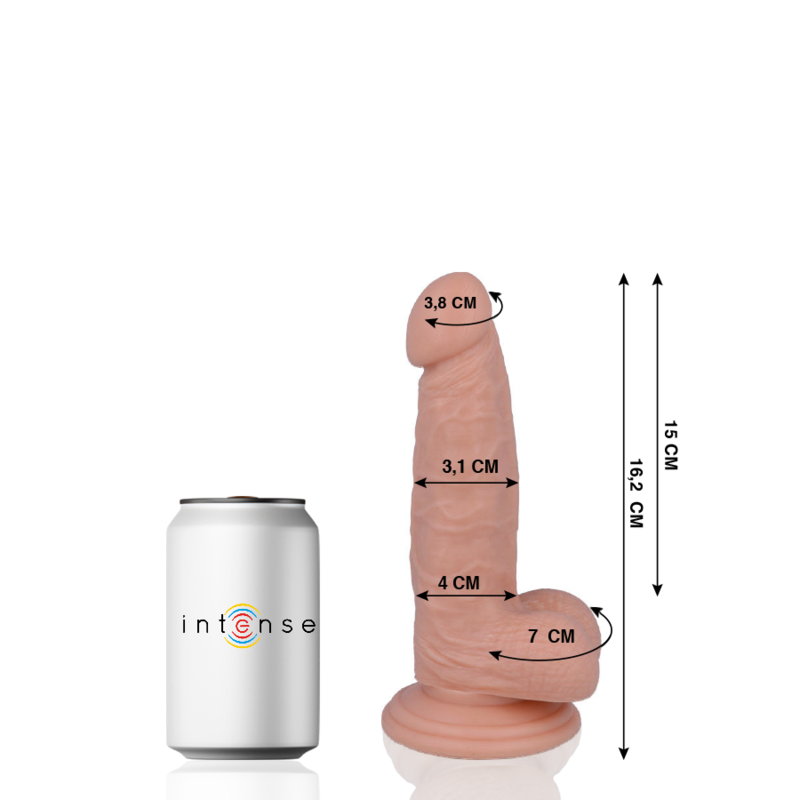 MR INTENSE - 4 REALISTISCHE PENIS 16.2 CM -Ø- 3.1 CM