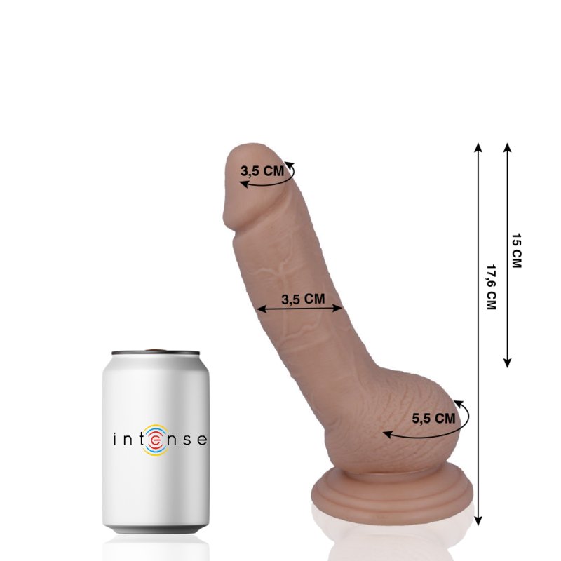 MR INTENSE - 8 REALISTISCHE PENIS 17,6 CM -Ø- 3,5 CM