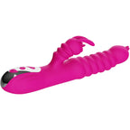 ARMONY – RABBIT-MULTIFUNKTIONsvibrator mit doppelter Zunge, Wärmefunktion, FUCHSIA