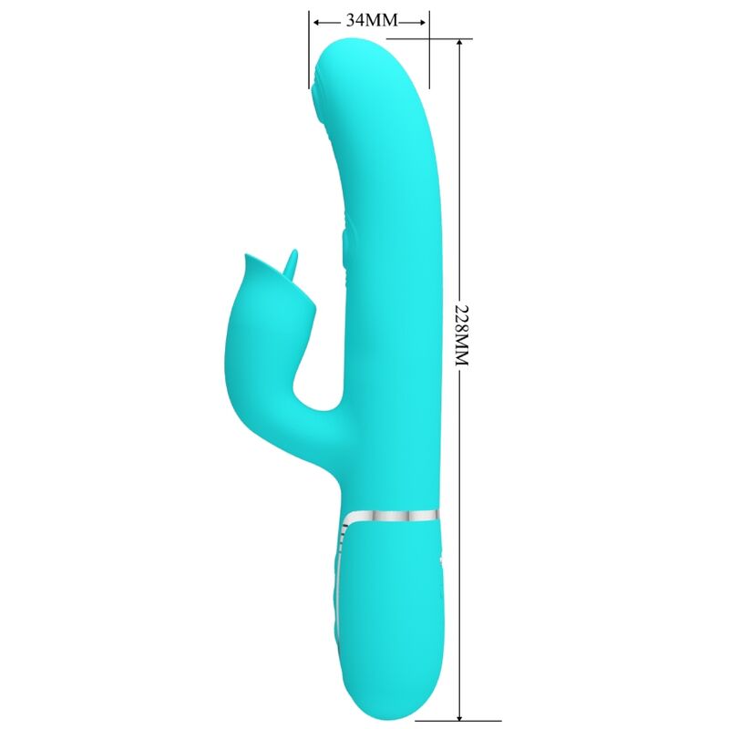 PRETTY LOVE - AQUAGRÜNER LECK-KANINCHEN-VIBRATOR