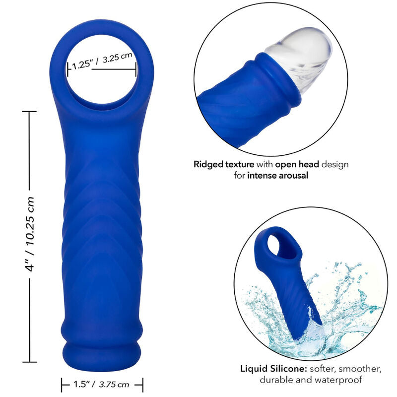 CALEXOTICS - ADMIRAL PENIS TOPPER WELLE FLÜSSIGSILIKON BLAU