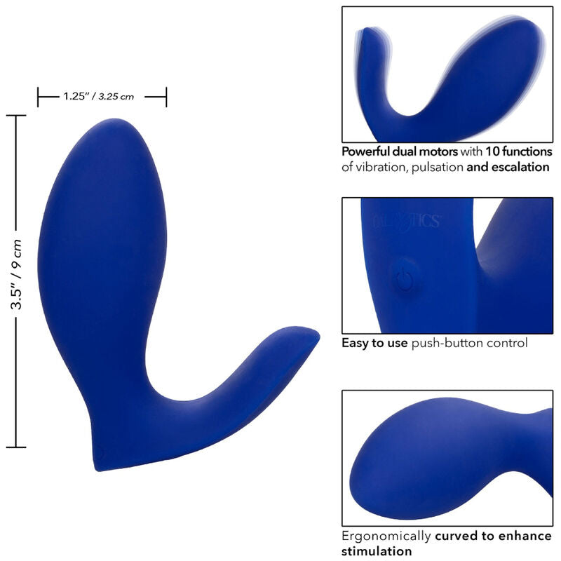 CALEXOTICS - ADMIRAL PROSTATA-STIMULATOR UND RIMMING-VIBRATOR BLAU