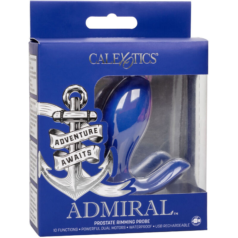 CALEXOTICS - ADMIRAL PROSTATA-STIMULATOR UND RIMMING-VIBRATOR BLAU