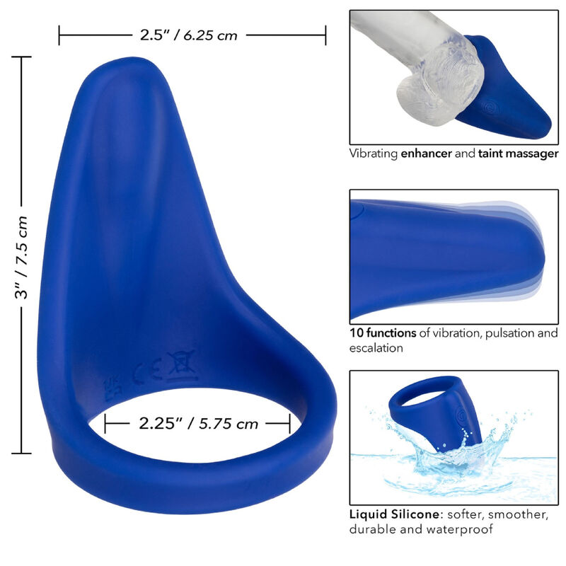 CALEXOTICS - ADMIRAL PERINEUM MASSEUR BLAU