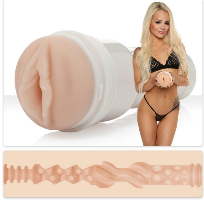 FLESHLIGHT - ELSA JEAN VAGINA TASTY + UNIVERSELLES STARTER-KIT + GLEITMITTEL WASSERBASIS 50 ML