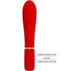 PRETTY LOVE - VIBRATEUR MULTIFONCTION G-SPOT PRESCOTT ROUGE