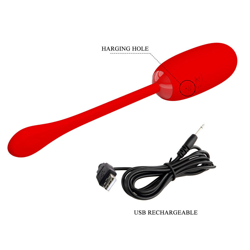 PRETTY LOVE – WASSERDICHTES, WIEDERAUFLADBARES VIBRATIONSEI JULIUS ROT