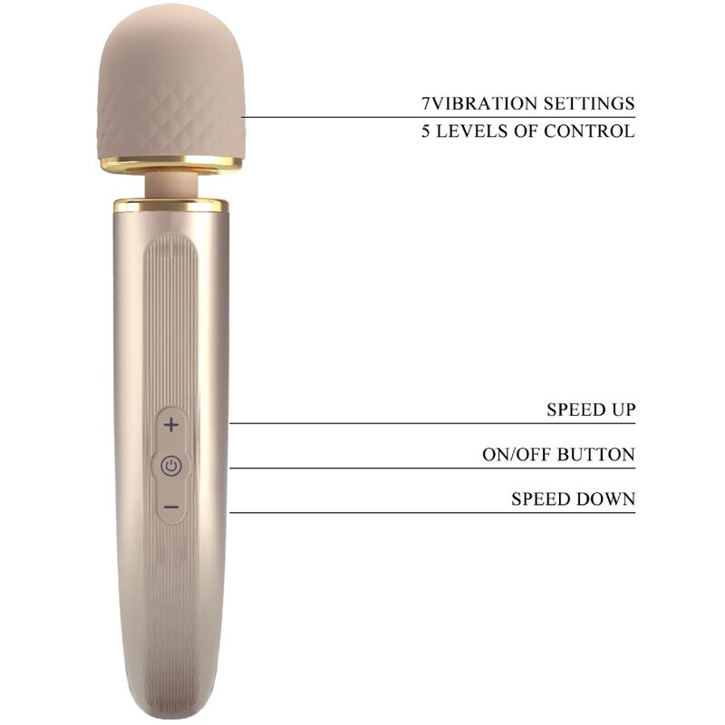 PRETTY LOVE - MASSAGEGERÄT 7 VIBRATIONSMODI CHAMPAGNER