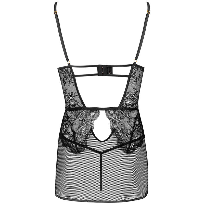 LIVCO CORSETTI FASHION - HEMD + SLIP BARIRIN LC 90633 SCHWARZ
