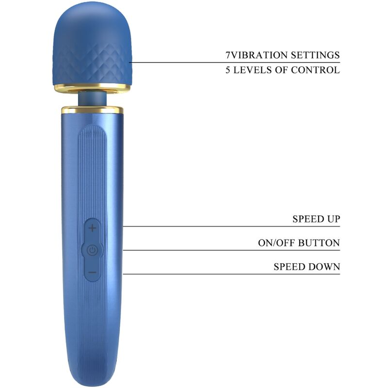 PRETTY LOVE - MASSAGEGERÄT 7 VIBRATIONSMODI BLAU