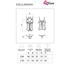 LIVCO CORSETTI FASHION - KOLLEKTION GIELLANDRA FÜR DIE SINNE KORSETT + SLIP SCHWARZ