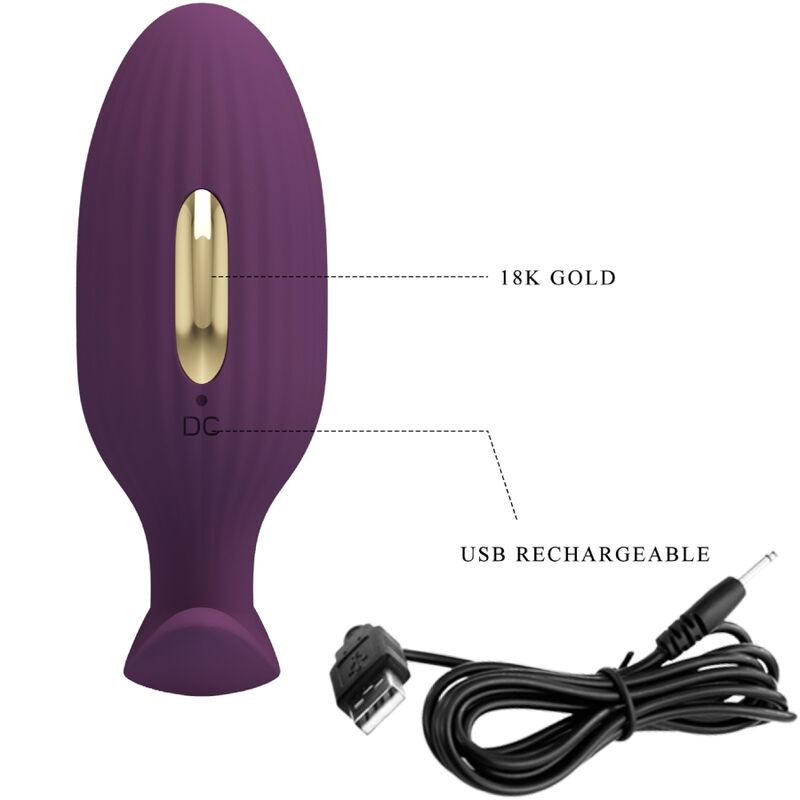 PRETTY LOVE - APP-KONTROLLIERTER ANALPLUG JEFFERSON VIOLET