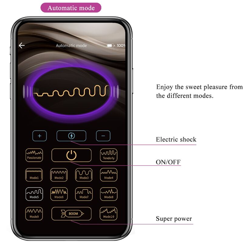 PRETTY LOVE - APP-KONTROLLIERTER ANALPLUG JEFFERSON VIOLET