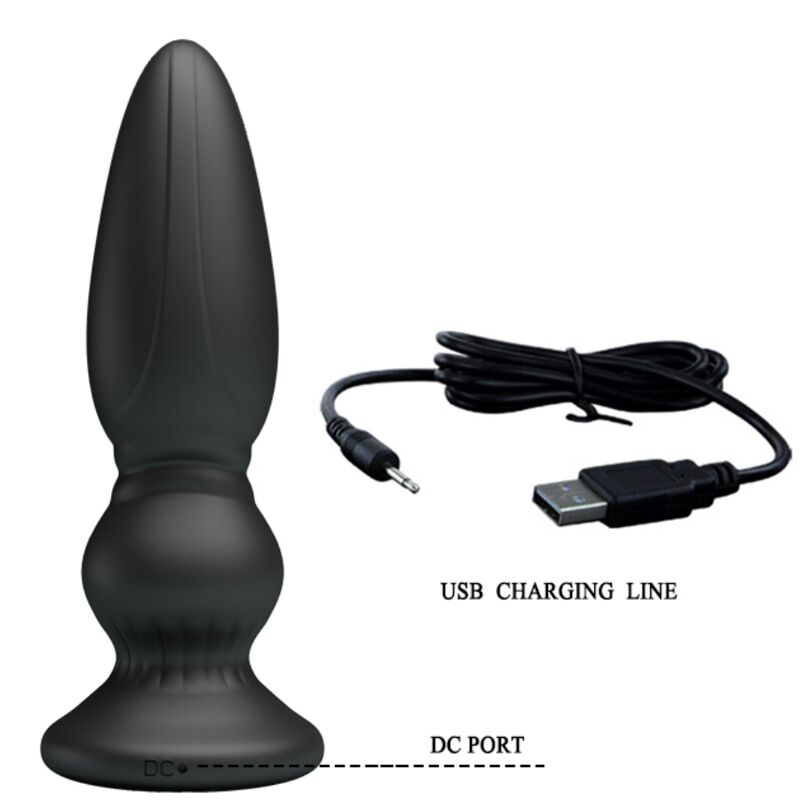 MR PLAY - LEISTUNGSSTARKER ANALPLUG MIT FERNBEDIENUNG SCHWARZ