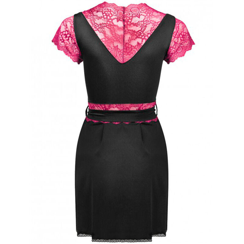 LIVCO CORSETTI FASHION - Morgenmantel + Slip KUMIKO LC 90428 SCHWARZ S/M