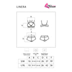 LIVCO CORSETTI FASHION - LINERA FOR THE SENSES COLLECTION SOUTIEN-GORGE + CULOTTE NOIR